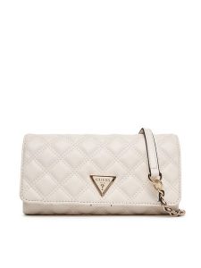 Guess Torebka Giully II Mini HWQG96 73750 Écru. Torebki klasyczne Guess, z aplikacjami, ze skóry, bez dodatków. Za 299,99 zł.