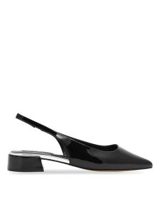 Nine West Sandały WFA2609-1 Czarny. Czarne sandały Nine West, bez wzorów, z materiału, bez obcasa, na płaskiej podeszwie, bez zapięcia. Za 199,99 zł.