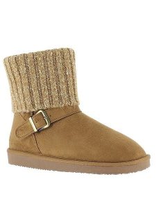 Blackfield Botki zimowe "Kylie" w kolorze jasnobrązowym rozmiar: 36. Brązowe botki Blackfield, na zimę, z aplikacjami, z materiału, z okrągłym noskiem, bez obcasa, bez zapięcia. Za 173,99 zł.