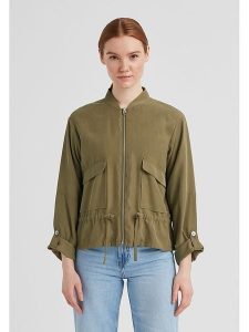 Milestone Kurtka "Elsa" w kolorze khaki rozmiar: 42. Brązowe kurtki Milestone, bez wzorów, bez kaptura. Za 304,99 zł.