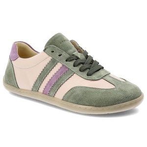 Półbuty barefoot damskie Armodo, skóra naturalna zamszowe wstawki miękka wyściółka klasyczne sznurowanie lekka i elastyczna podeszwa, zielone, n1299-. Zielone półbuty Armodo, bez wzorów, ze skóry, bez obcasa, na płaskiej podeszwie, bez zapięcia. Za 359,00 zł.