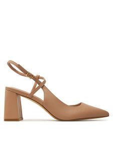 Aldo Sandały Laura 13728099 Beżowy. Brązowe sandały ALDO, bez wzorów, ze skóry, bez obcasa, na słupku, bez zapięcia. Za 269,99 zł.