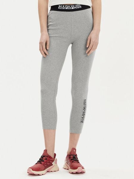 Napapijri Legginsy M-Box NP0A4GKT Szary Slim Fit. Szare legginsy Napapijri, bez wzorów, z bawełny. Za 149,99 zł.