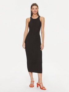 Silvian Heach Sukienka codzienna GPP24020VE Czarny Bodycon Fit. Czarne kombinezony Silvian Heach, na co dzień, xs, bez wzorów, z syntetyku, bez kołnierzyka, bez ramiączek, bodycon. Za 349,99 zł.