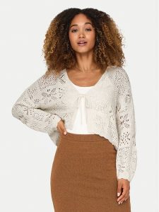 ONLY Kardigan Beach 15257604 Biały Regular Fit. Białe kardigany ONLY, z syntetyku. Za 139,99 zł.