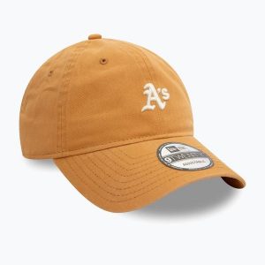 Czapka z daszkiem New Era Mini Washed 9Twenty Oakland Athletics. Brązowe czapki New Era, bez wzorów. Za 119,99 zł.
