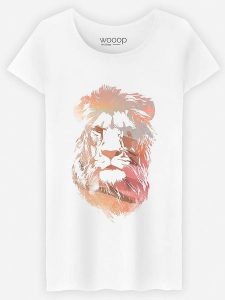 WOOOP Koszulka "Desert Lion" w kolorze białym rozmiar: M. Białe bluzki Wooop, m, bez wzorów, z bawełny, bez kołnierzyka, bez ramiączek. Za 65,85 zł.