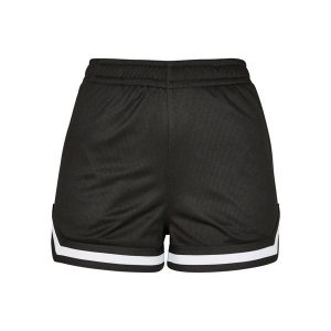 Damskie Szorty urban classic stripe mesh hot gt. Czarne spodenki sportowe Urban Classics, bez wzorów, z meshu, sportowe. Za 132,50 zł.