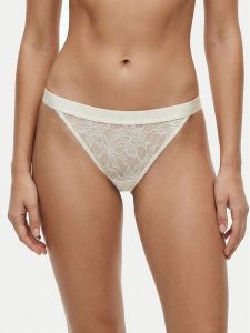 Tommy Hilfiger Stringi UW0UW06267 Écru. Stringi TOMMY HILFIGER, bez wzorów, z syntetyku. Za 129,99 zł.