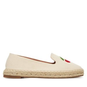 Espadryle DeeZee. Brązowe espadryle DeeZee, bez wzorów, bez obcasa. Za 79,99 zł.