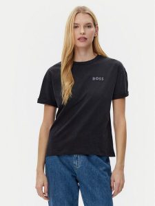 BOSS T-Shirt C_Evi_10 50535106 Czarny Relaxed Fit. Czarne t-shirty Boss, l, bez wzorów, z bawełny, bez kołnierzyka, bez ramiączek. Za 179,99 zł.