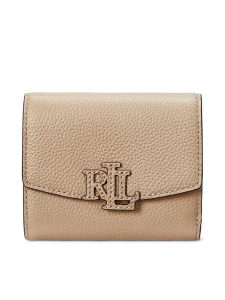 LAUREN RALPH LAUREN Portfel Cameryn 432966782005 Beżowy. Brązowe portfele Lauren Ralph Lauren, bez wzorów, ze skóry. Za 436,99 zł.