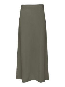 ONLY Spódnica w kolorze khaki rozmiar: L. Brązowe spódnice ONLY, l, bez wzorów, maxi. Za 101,23 zł.