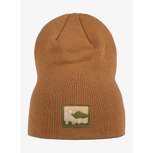 Czapka zimowa Buff Lilon Long - peanut. Brązowe czapki Buff, bez wzorów, sportowe. Za 77,99 zł.