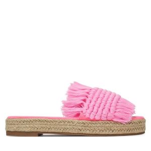Espadryle DeeZee. Czerwone espadryle DeeZee, bez wzorów, bez obcasa. Za 129,99 zł.