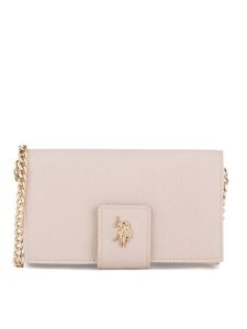 U.S. Polo Assn. Torebka BIUXT8390WVP Beżowy. Brązowe torebki klasyczne U.S. Polo Assn., bez wzorów, z tworzywa sztucznego, bez dodatków. Za 132,99 zł.