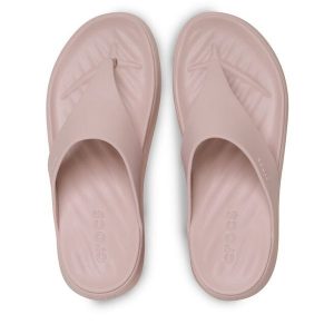 Japonki Crocs. Czerwone klapki Crocs, bez wzorów, bez obcasa. Za 179,99 zł.