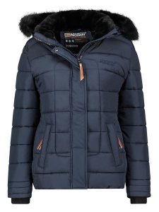 Geographical Norway Kurtka pikowana w kolorze granatowo-czarnym rozmiar: XXL. Czarne kurtki Geographical Norway, xxl, bez wzorów, bez kaptura. Za 285,49 zł.