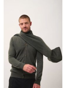 Just Cashmere Kaszmirowy szal w kolorze antracytowym - 200 x 30 cm rozmiar: onesize. Czarne szaliki Just Cashmere, bez wzorów, z kaszmiru. Za 266,01 zł.