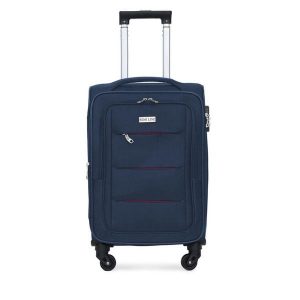 Walizka średnia Semi Line. Niebieskie walizki Semi-line, bez wzorów, średnie. Za 179,99 zł.