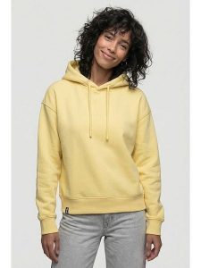 Alife and kickin Bluza "Danya" w kolorze żółtym rozmiar: L. Żółte bluzy Alife and Kickin, l, bez wzorów, z kapturem. Za 82,99 zł.