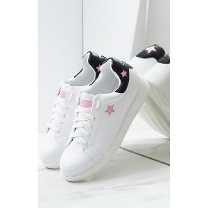 Biało-Różowe Buty Sportowe Friend Of Mine. Buty sportowe marki Born2be. Za 69,99 zł.