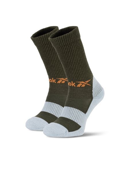 Reebok Skarpety długie R0552-SS24 (1-pack) Khaki. Brązowe skarpetki Reebok, bez wzorów. Za 59,99 zł.