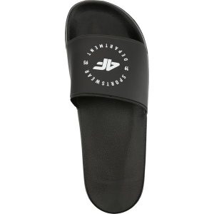 Klapki damskie KLD202 - głęboka czerń. Klapki marki 4f. Za 59,99 zł.