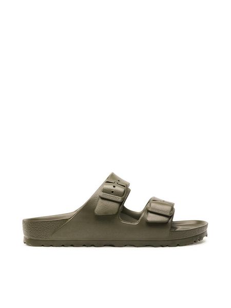 Birkenstock Klapki Arizona Eva 1019152 Zielony. Zielone klapki Birkenstock, bez wzorów, z syntetyku, bez obcasa. Za 184,99 zł.