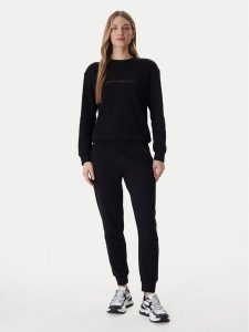 EA7 Emporio Armani Bluza 7W000953 AF15831 Czarny Regular Fit. Czarne bluzy EA7 Emporio Armani, m, bez wzorów, z bawełny, bez kaptura. Za 368,99 zł.