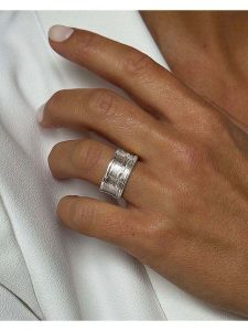 DI GIORGIO Srebrny pierścionek rozmiar: 54. Szare pierścionki DI GIORGIO, srebrne. Za 197,17 zł.