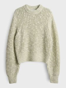 OPUS Sweter w kolorze jasnozielonym rozmiar: 38. Zielone swetry oversize Opus, bez wzorów, z wełny, bez ramiączek. Za 216,22 zł.