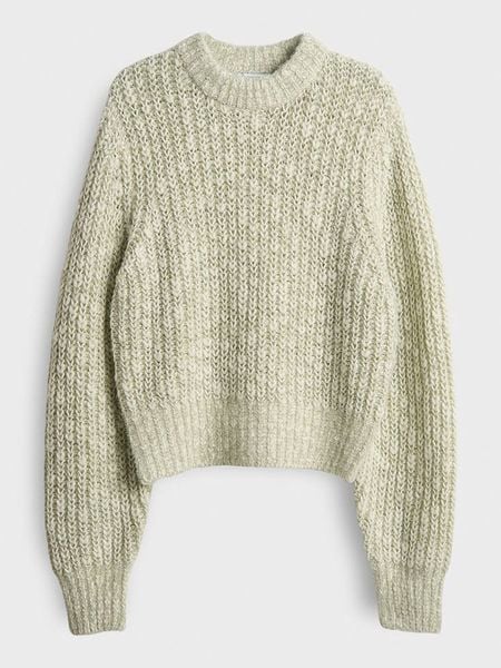 OPUS Sweter w kolorze jasnozielonym rozmiar: 38. Zielone swetry oversize Opus, bez wzorów, z wełny, bez ramiączek. Za 172,89 zł.