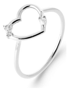 L'Atélier Précieux Srebrny pierścionek z cyrkoniami rozmiar: 56. Szare pierścionki l'Atelier precieux, z cyrkonią, srebrne. Za 113,36 zł.