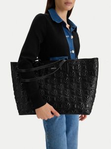 MEXX Torebka CEO-MEXX-L-014-09 Czarny. Czarne shopper bag Mexx, bez wzorów, z materiału, bez dodatków. Za 249,99 zł.