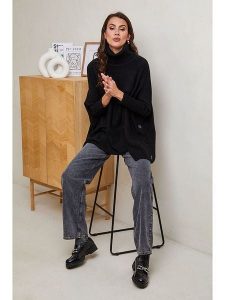 Soft Cashmere Golf w kolorze czarnym rozmiar: 34/36. Czarne swetry oversize Soft Cashmere, bez wzorów, z kaszmiru, bez ramiączek. Za 104,99 zł.