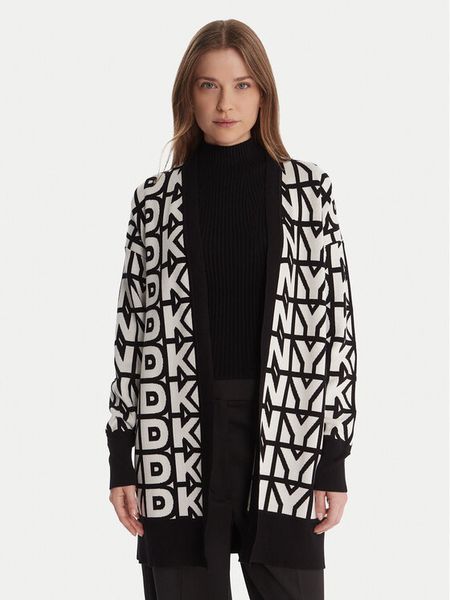 DKNY Kardigan P5MXAX88 Écru Relaxed Fit. Kardigany DKNY, z wiskozy. Za 529,99 zł.
