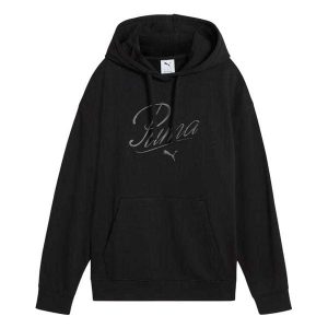 Damska Bluza Z Kapturem ESS Script Comfort. Czarne bluzy Puma, bez wzorów, z kapturem. Za 256,99 zł.