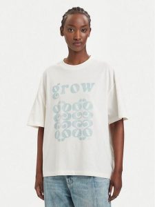 BOSS T-Shirt Eboys 50566831 Kremowy Relaxed Fit. Białe t-shirty Boss, l, bez wzorów, z bawełny, bez kołnierzyka, bez ramiączek. Za 254,99 zł.