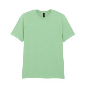 Bawełniana Koszulka Unisex Dla Dorosłych W Miękkim Stylu. Zielone bluzki GILDAN, xl, bez wzorów, z bawełny, sportowe, bez kołnierzyka, bez ramiączek. Za 38,99 zł.