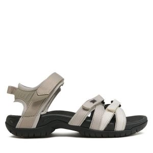 Sandały Teva. Brązowe buty trekkingowe Teva, bez wzorów, bez obcasa, bez zapięcia. Za 359,99 zł.