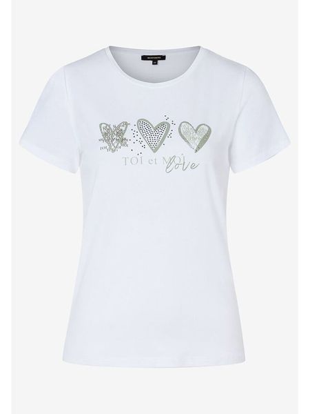 More & More Koszulka w kolorze białym rozmiar: 40. Białe bluzki More & More, bez wzorów, bez kołnierzyka, bez ramiączek. Za 83,22 zł.