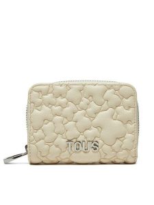 TOUS Portfel Puffy Bear 2002186401 Beżowy. Brązowe portfele Tous, bez wzorów, ze skóry. Za 239,99 zł.