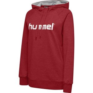Bluza sportowa z kapturem damska Hummel Go Cotton Logo Hoodie Woman. Białe bluzy Hummel, xl, bez wzorów, z kapturem. Za 212,90 zł.