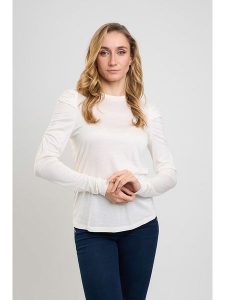 Marks & Spencer Koszulka w kolorze kremowym rozmiar: 40. Brązowe bluzki Marks & Spencer, bez wzorów, z wiskozy, bez kołnierzyka, bez ramiączek. Za 43,88 zł.