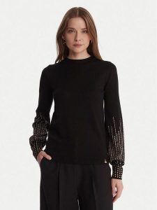 Artigli Sweter ACMA002879 Czarny Regular Fit. Czarne swetry klasyczne Artigli, m, z wiskozy, bez kołnierzyka. Za 289,99 zł.