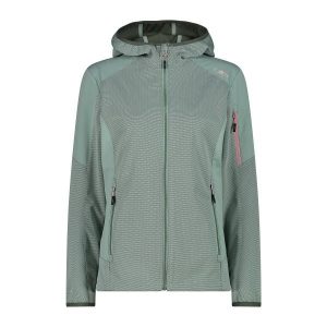 Damska kurtka z kapturem zapinana na zamek CMP. Niebieskie kurtki CMP, bez wzorów, z softshellu, z kapturem. Za 393,10 zł.