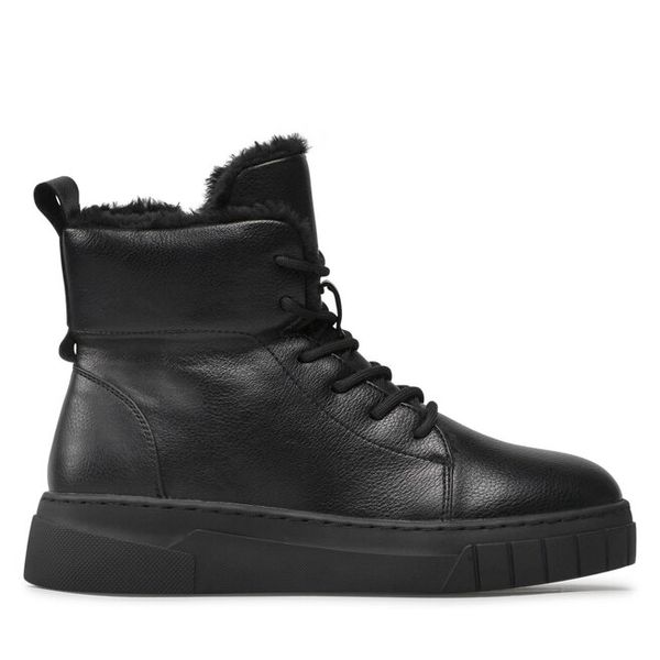 Trzewiki Jenny Fairy. Czarne botki Jenny Fairy, bez wzorów, bez obcasa, na płaskiej podeszwie, bez zapięcia. Za 169,99 zł.