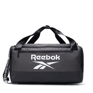 Torba sportowa Reebok. Szare torby podróżne i sportowe Reebok, bez wzorów. Za 139,99 zł.