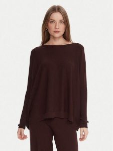 Kontatto Sweter 3M0802C Brązowy Relaxed Fit. Brązowe swetry klasyczne Kontatto, m, z syntetyku, bez kołnierzyka. Za 299,99 zł.